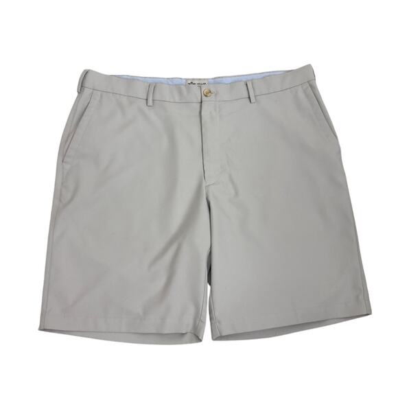 Peter Millar Salem Performance Gray 8" Golf Shorts Size Men's 38 - Picture 1 of 3